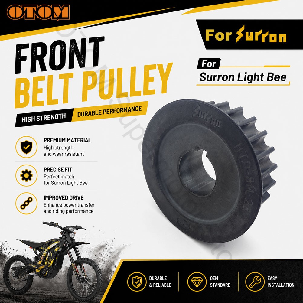 Motorcycle Gearbox - ชุดสายพานขับเคลื่อนล้อหน้าพร้อมเฟืองเกียร์สำหรับรถมอเตอร์ไซค์ Surron Light Bee รุ่น X
