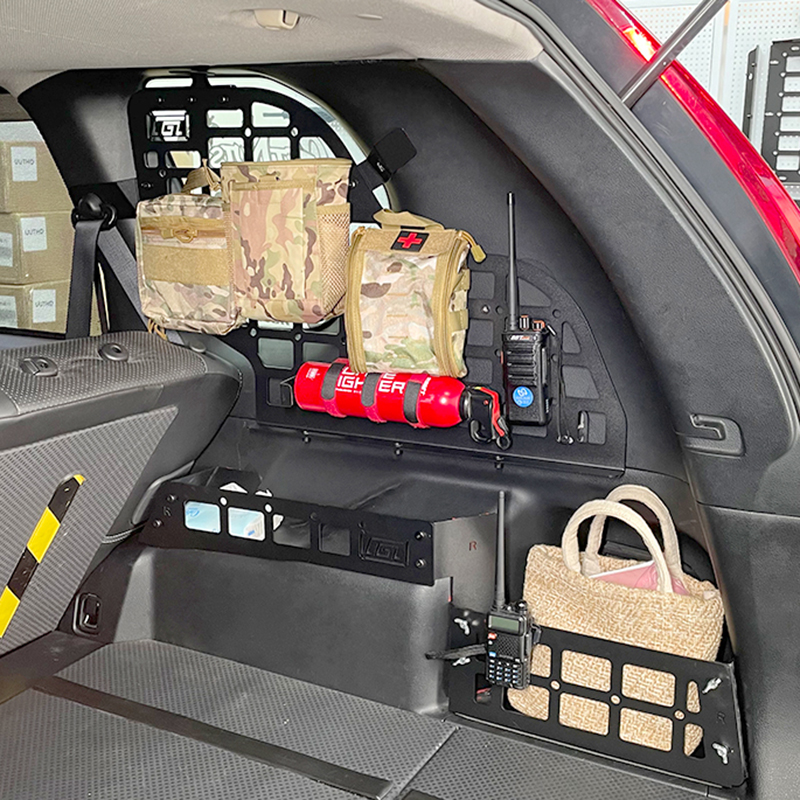 Tail Bag Rack - ชั้นวางของสำหรับรถยนต์ Nissan Rogue X-Trail T31กระโปรงหลังรถ2008-2013กล่องเก็บของกล่องเก็บของชุดแผง MOLLE