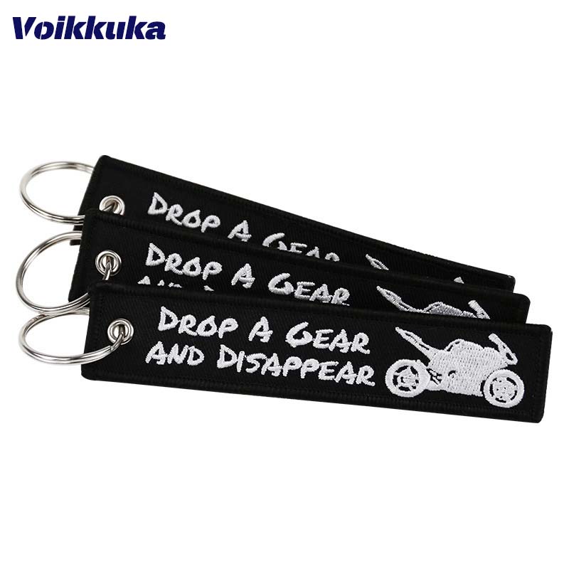 Motorcycle Gear Pattern - 1PC 2ชิ้น3ชิ้นชุดขาย Drop เกียร์และหายไปรถจักรยานยนต์รูปแบบสองด้านเย็บปักถักร้อยพวงกุญแจรถขายส่ง