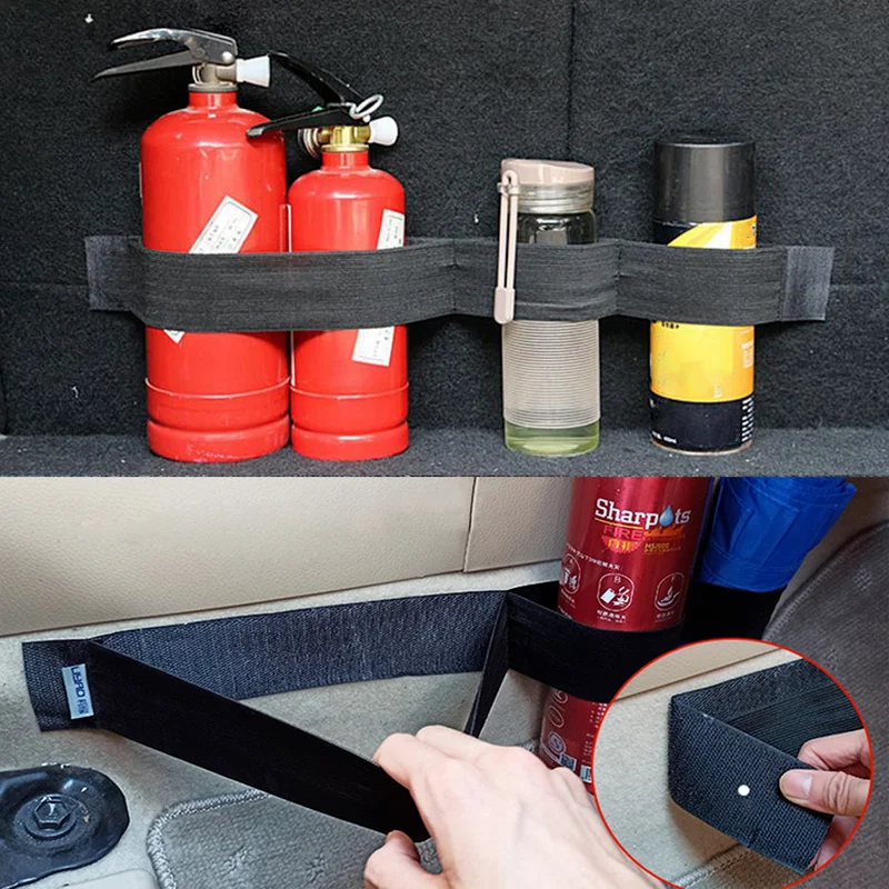 Tail Bag Rack - 1-3 ชิ้น สายรัดยางยืดสำหรับจัดเก็บสัมภาระในรถยนต์ สายรัดถังดับเพลิง อุปกรณ์ตกแต่งภายในรถยนต์
