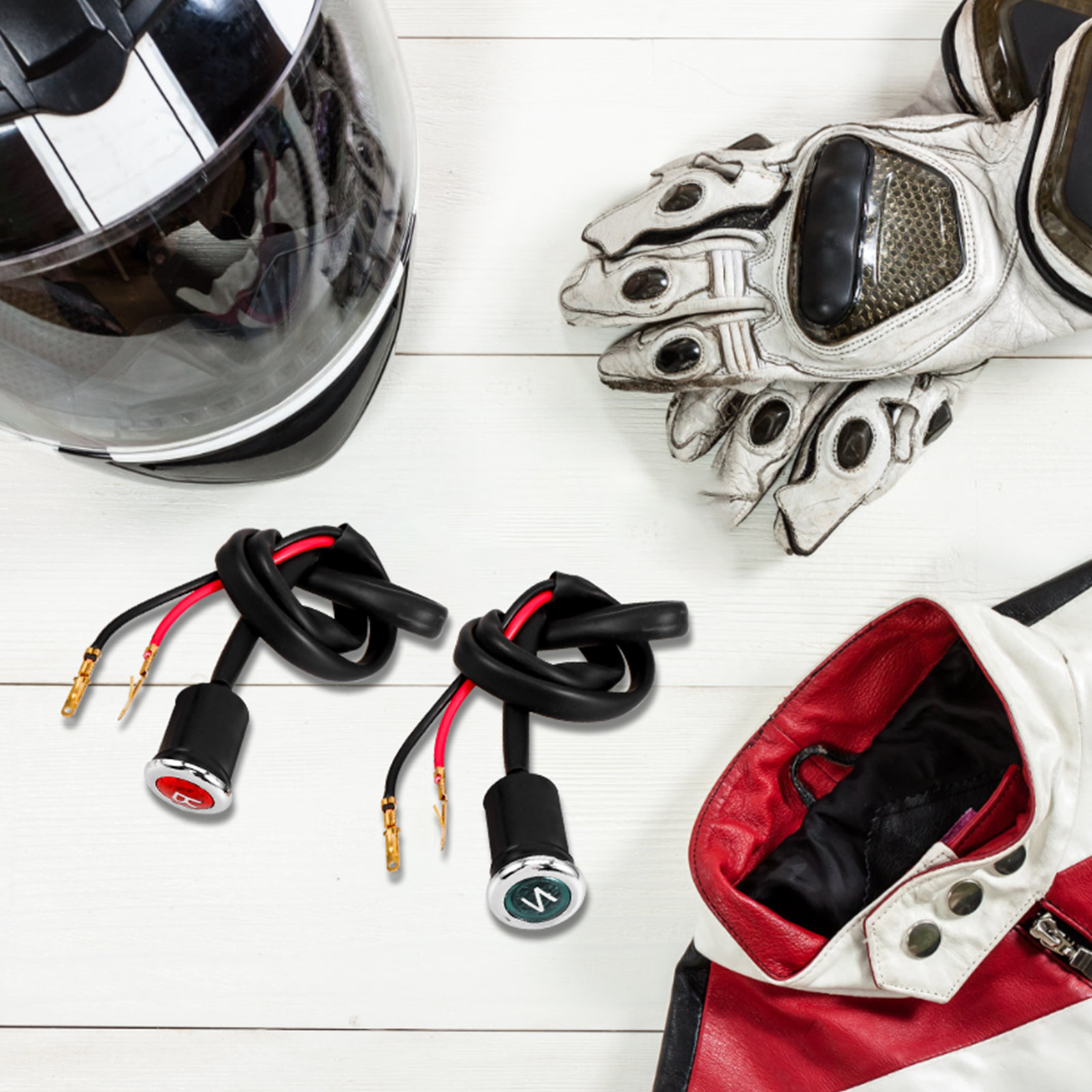 Motorcycle Gear Indicator Install - ไฟแสดงเกียร์มอเตอร์ไซค์แบบสากล 1 คู่ สำหรับรถเอทีวี ยูทีวี มอเตอร์ไซค์