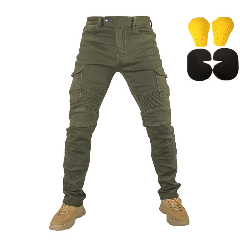 Motorcycle Gear For Summer - กางเกงยีนส์รถจักรยานยนต์ Pantalones Motocicleta Hombre Featherbed กางเกงยีนส์รุ่นมาตรฐาน