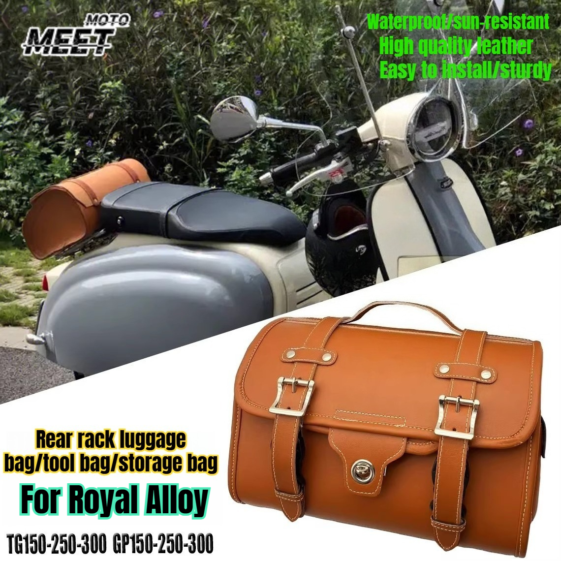 Tail Bag Rack - สำหรับกระเป๋าใส่อุปกรณ์และสัมภาระท้ายรถมอเตอร์ไซค์ Royal Alloy GP150 GP200 GP300