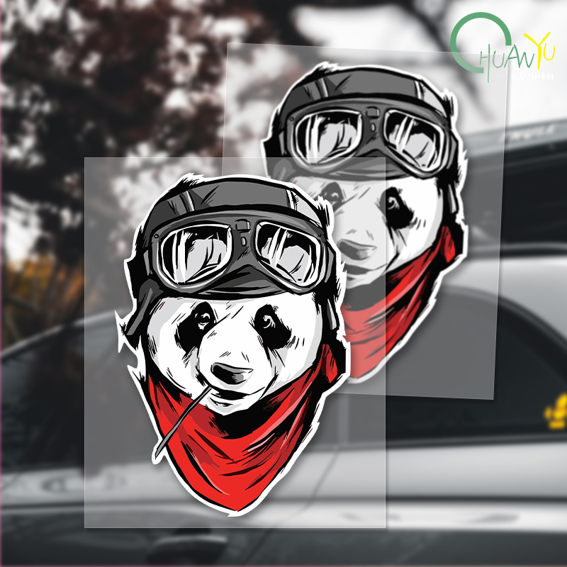 Motorcycle Gear Pattern - หมวกกันน็อครถลายการ์ตูนจักรยานหมีแพนด้าลายรถบรรทุก jdm ไวนิลป้องกันแสงแดดรถจักรยานยนต์