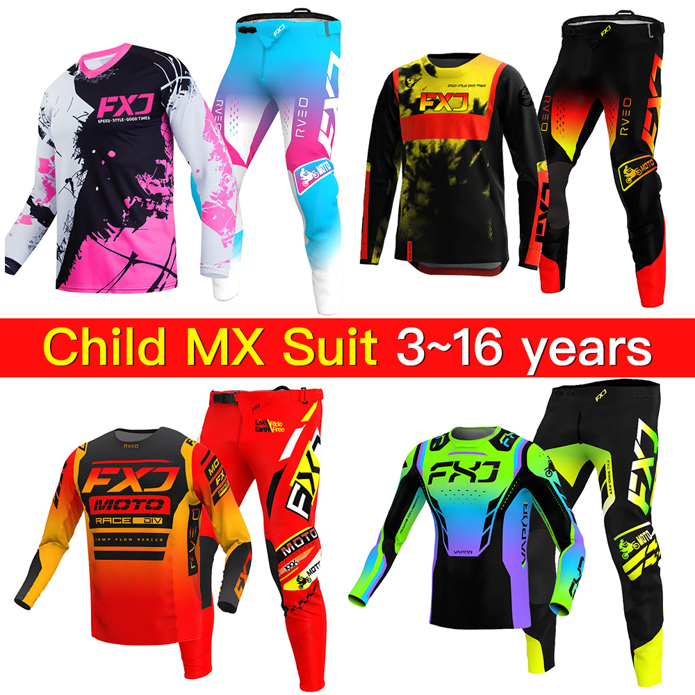 Motorcycle Gear Kids - ชุดอุปกรณ์มอเตอร์ครอสสำหรับเด็ก 20 22 24 26 28