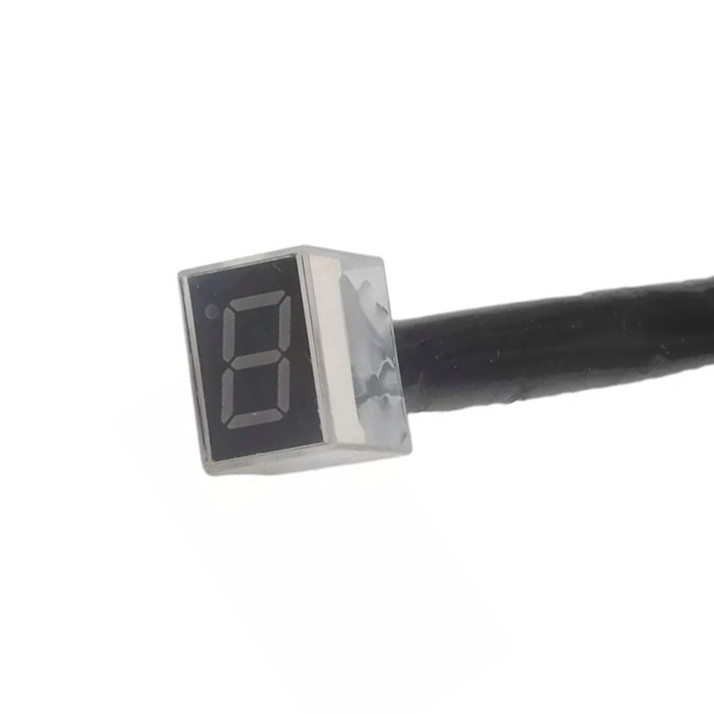 Motorcycle Gear Indicator Install - อุปกรณ์เสริมรถจักรยานยนต์ติดตั้งง่าย 5 เกียร์ ตัวแสดงเกียร์แบบดิจิตอล 1 ชิ้น