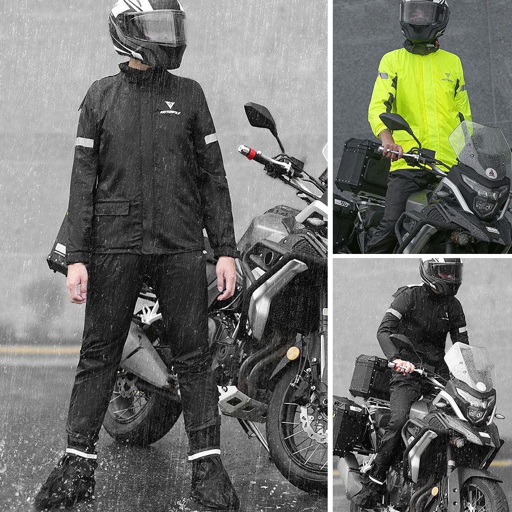 ชุดกันฝนสำหรับผู้ชาย ขี่มอเตอร - Motorcycle Gear Rain บทวิจารณ์และราคา