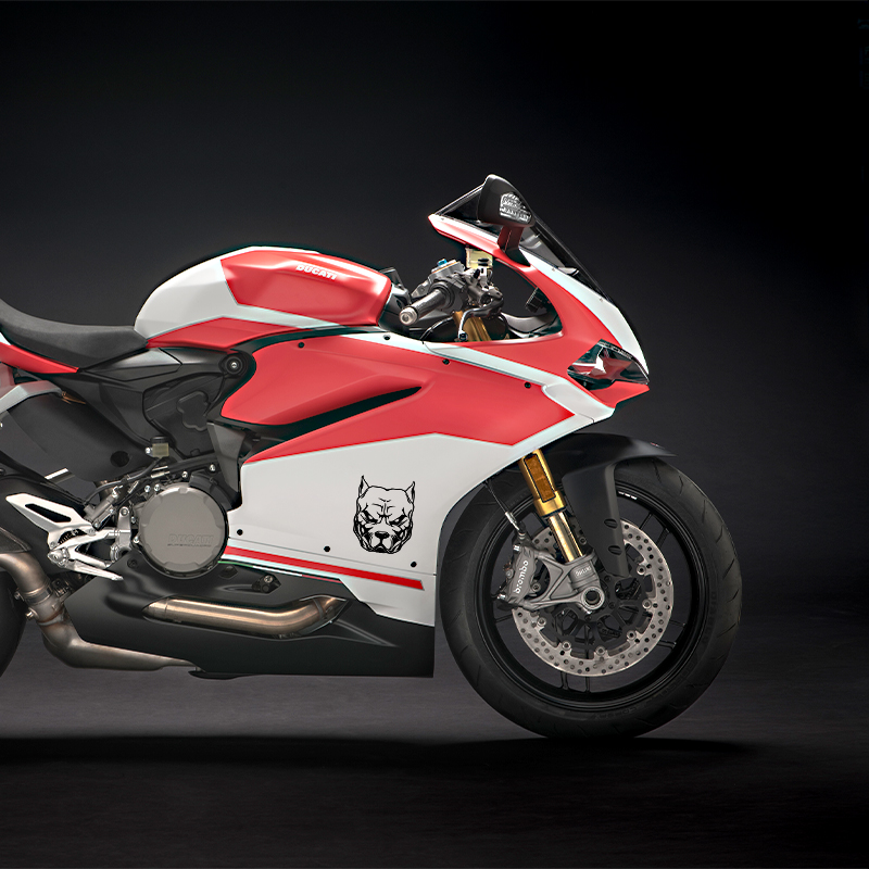 สติกเกอร์ติดมอเตอร์ไซค์ลายสุนั - Motorcycle Gear Pattern บทวิจารณ์และราคา