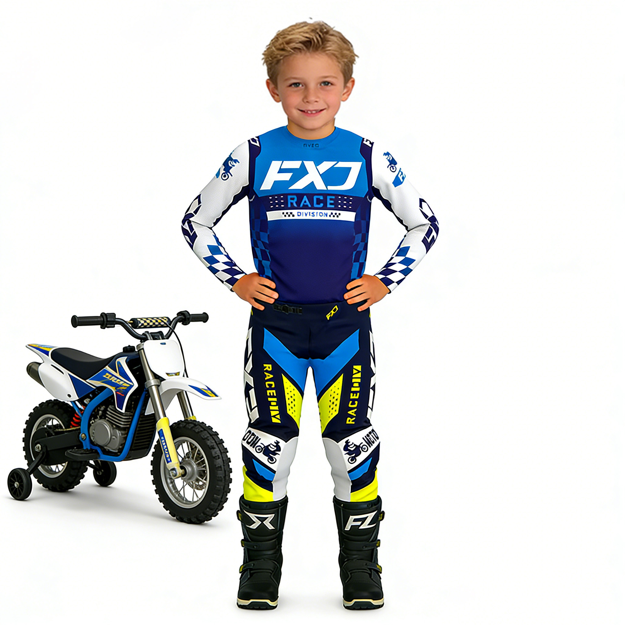 ชุดมอเตอร์ครอสสำหรับเด็ก เสื้อ - Motorcycle Gear Kids บทวิจารณ์และราคา