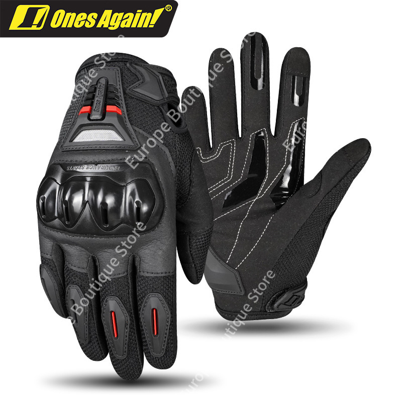 ถุงมือมอเตอร์ไซค์แบบเต็มนิ้วสำ - Motorcycle Gear For Summer บทวิจารณ์และราคา