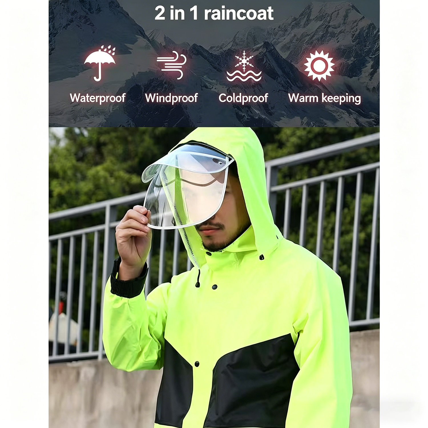 ชุดเสื้อกันฝนสำหรับขี่มอเตอร์ไ - Motorcycle Gear Rain บทวิจารณ์และราคา