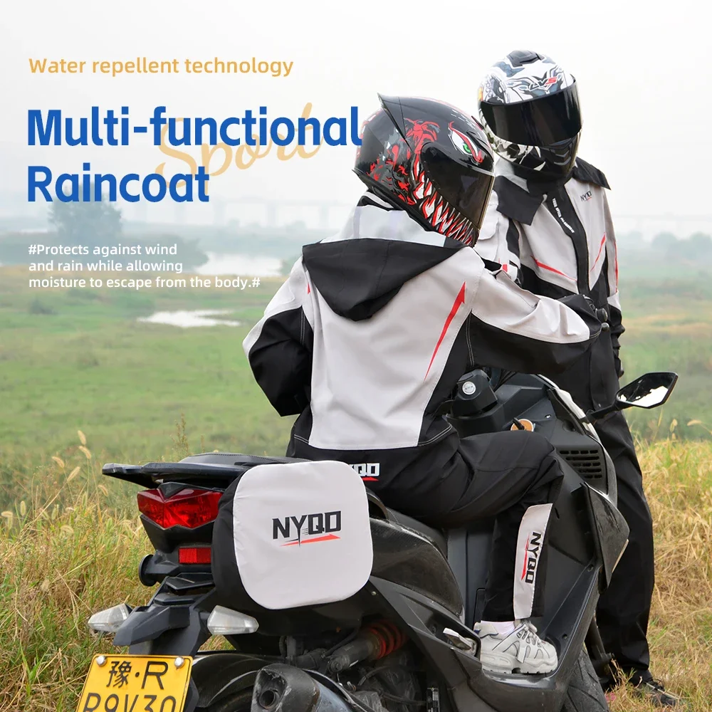ผู้ชายและผู้หญิงเสื้อกันฝนรถจั - Motorcycle Gear Rain บทวิจารณ์และราคา