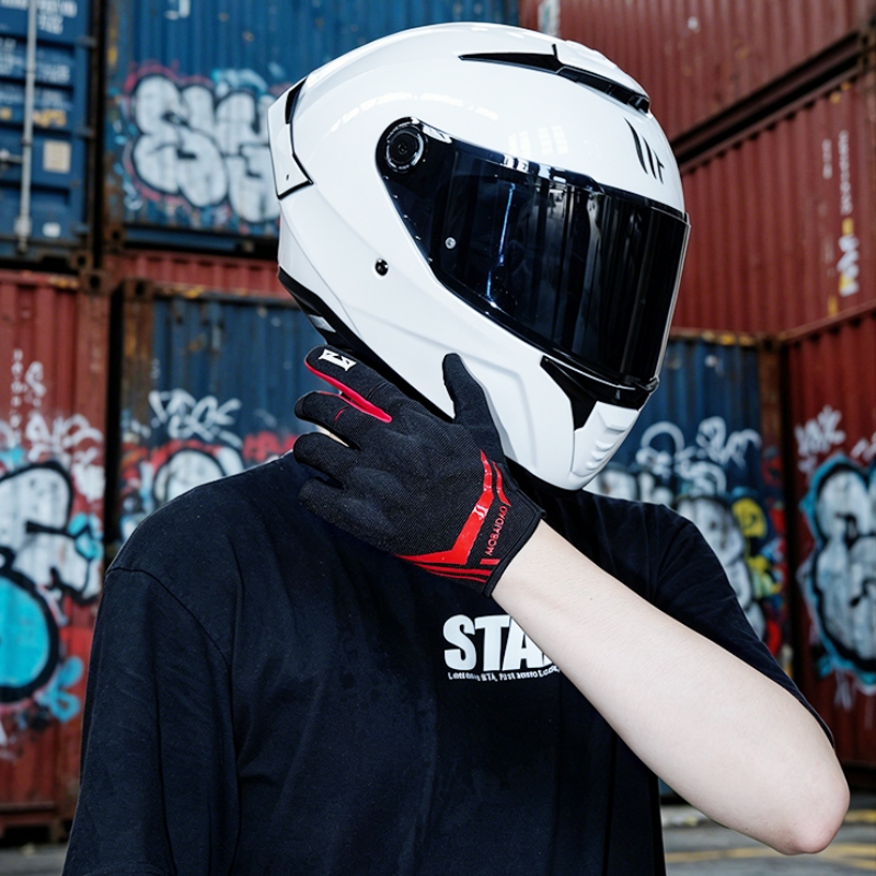 ถุงมือมอเตอร์ไซค์แบบตาข่ายระบา - Motorcycle Gear Urban บทวิจารณ์และราคา