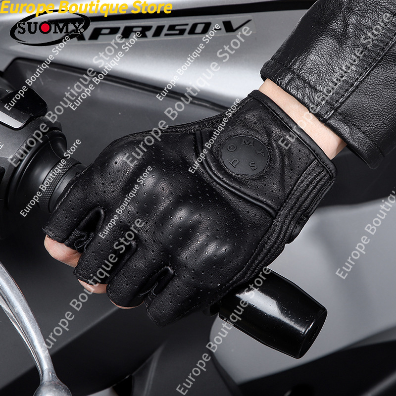 ถุงมือมอเตอร์ไซค์แบบครึ่งนิ้วส - Motorcycle Gear For Summer บทวิจารณ์และราคา
