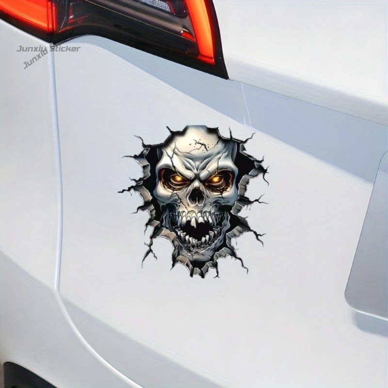ของตกแต่งรูปหัวกะโหลก 3 มิติ - - Motorcycle Gear Pattern บทวิจารณ์และราคา