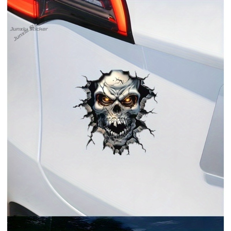 ของตกแต่งรูปหัวกะโหลก 3 มิติ - - Motorcycle Gear Pattern บทวิจารณ์และราคา