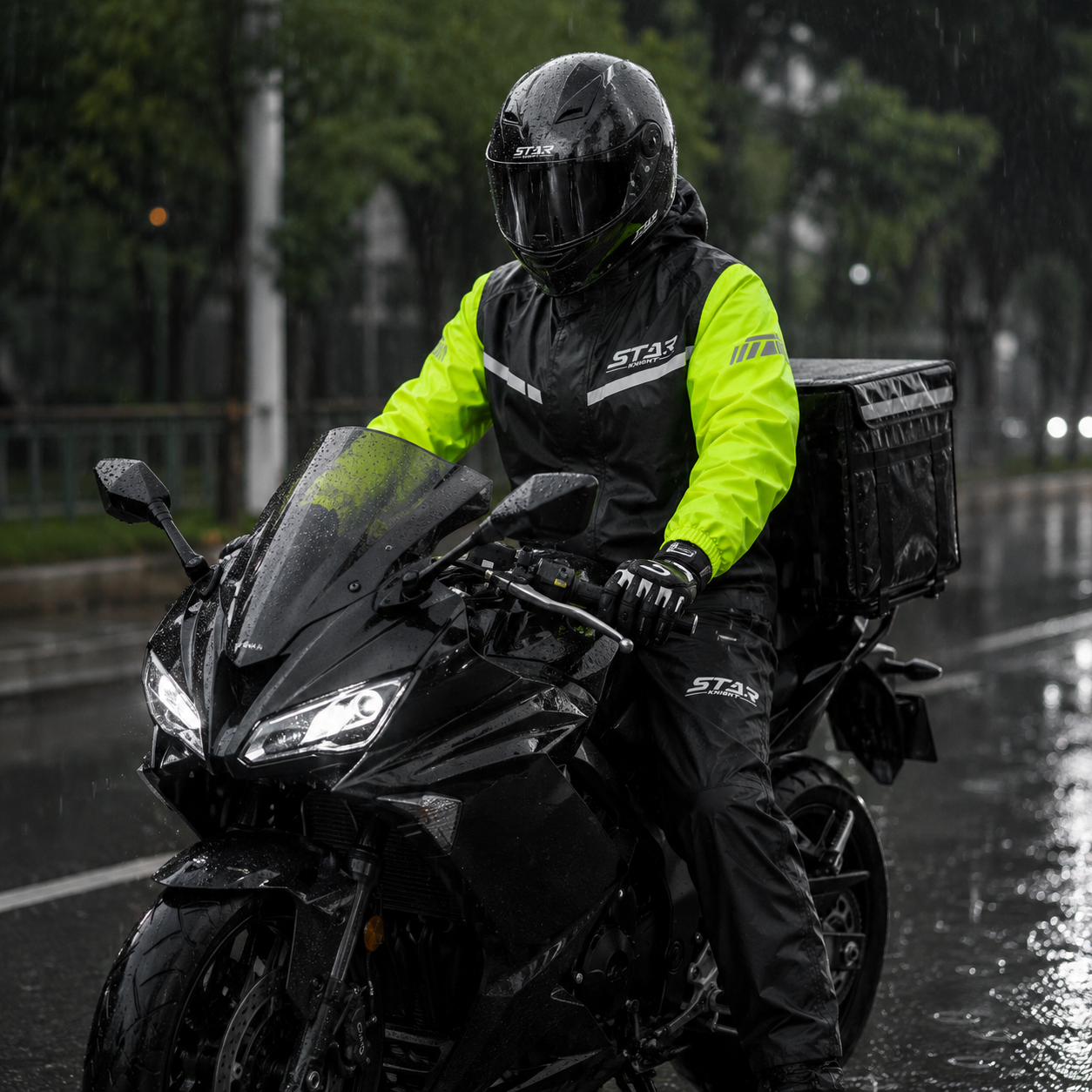 ชุดกันฝนสำหรับขี่มอเตอร์ไซค์ S - Motorcycle Gear Rain บทวิจารณ์และราคา