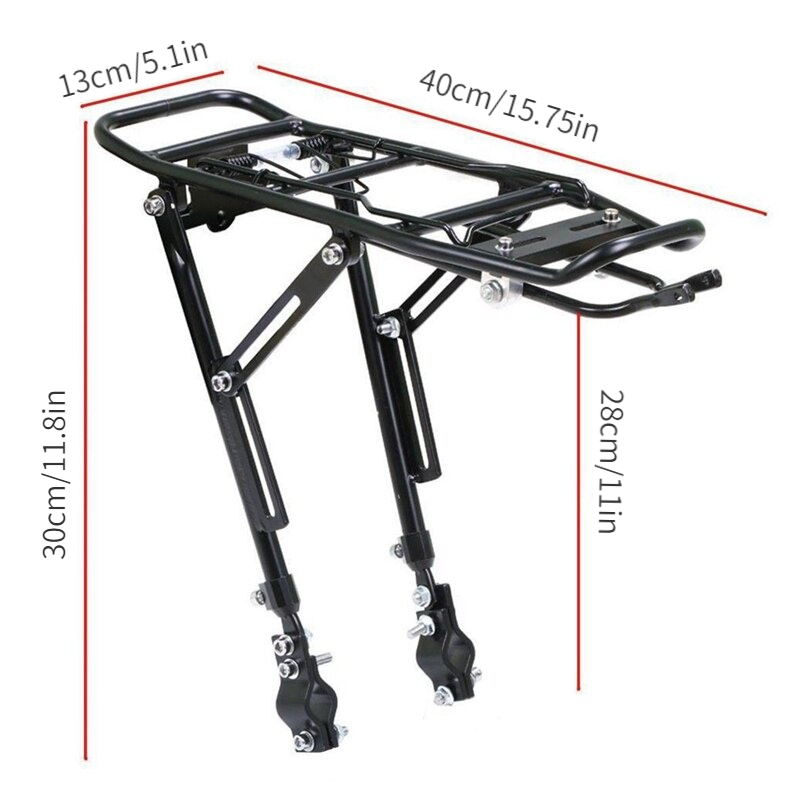 1PC Alloy ด้านหลังจักรยาน Rack - Tail Bag Rack บทวิจารณ์และราคา