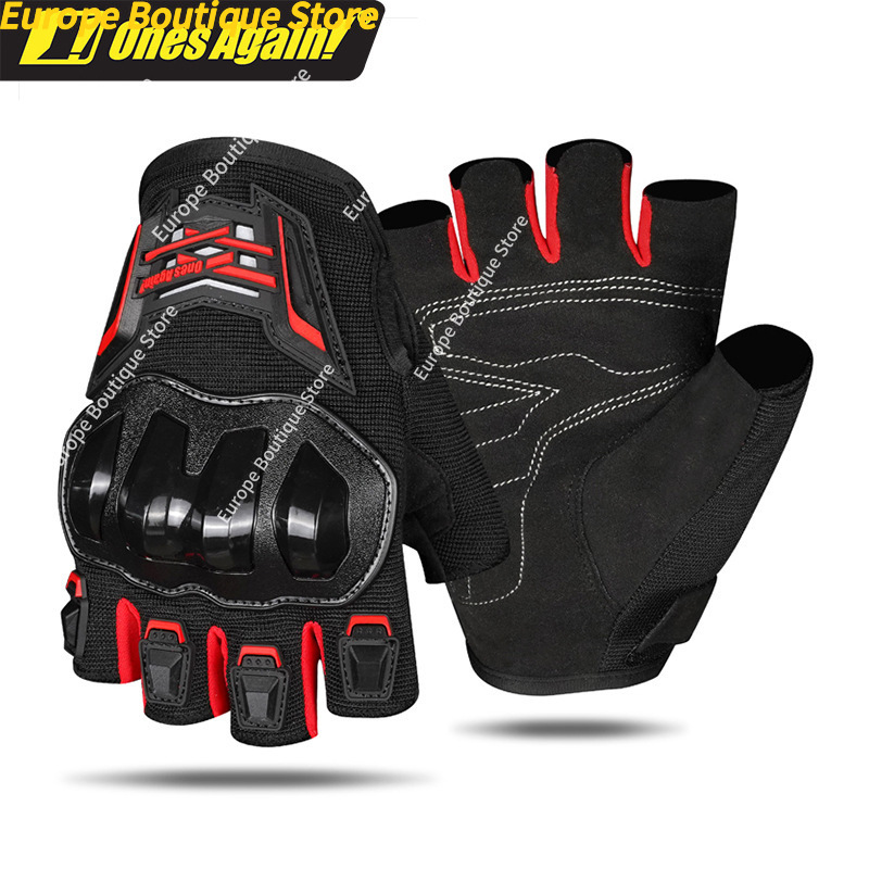 ถุงมือมอเตอร์ไซค์แบบครึ่งนิ้วร - Motorcycle Gear For Summer บทวิจารณ์และราคา