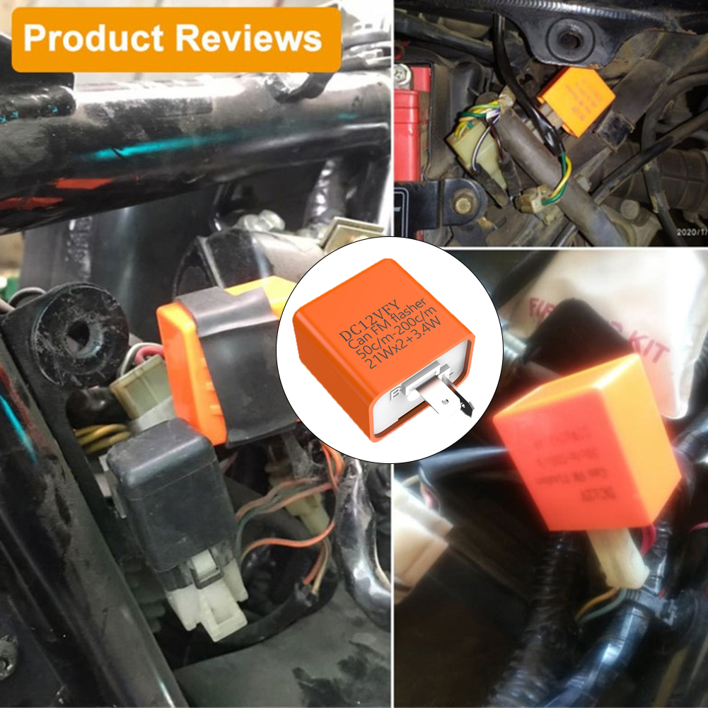 ไฟกระพริบรีเลย์ความถี่แบบ LED  - Motorcycle Gear Protection บทวิจารณ์และราคา