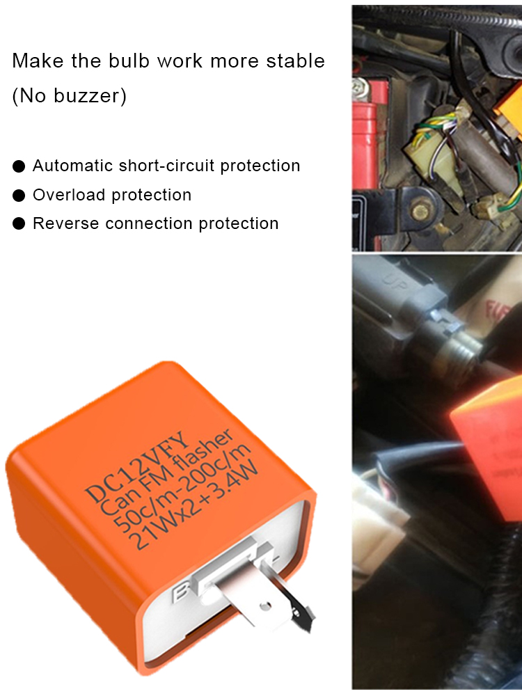 ไฟกระพริบรีเลย์ความถี่แบบ LED  - Motorcycle Gear Protection บทวิจารณ์และราคา