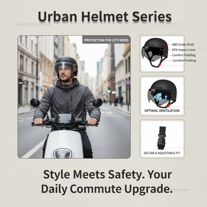 หมวกกันน็อคจักรยานไฟฟ้ารับรองม - Motorcycle Gear Urban บทวิจารณ์และราคา