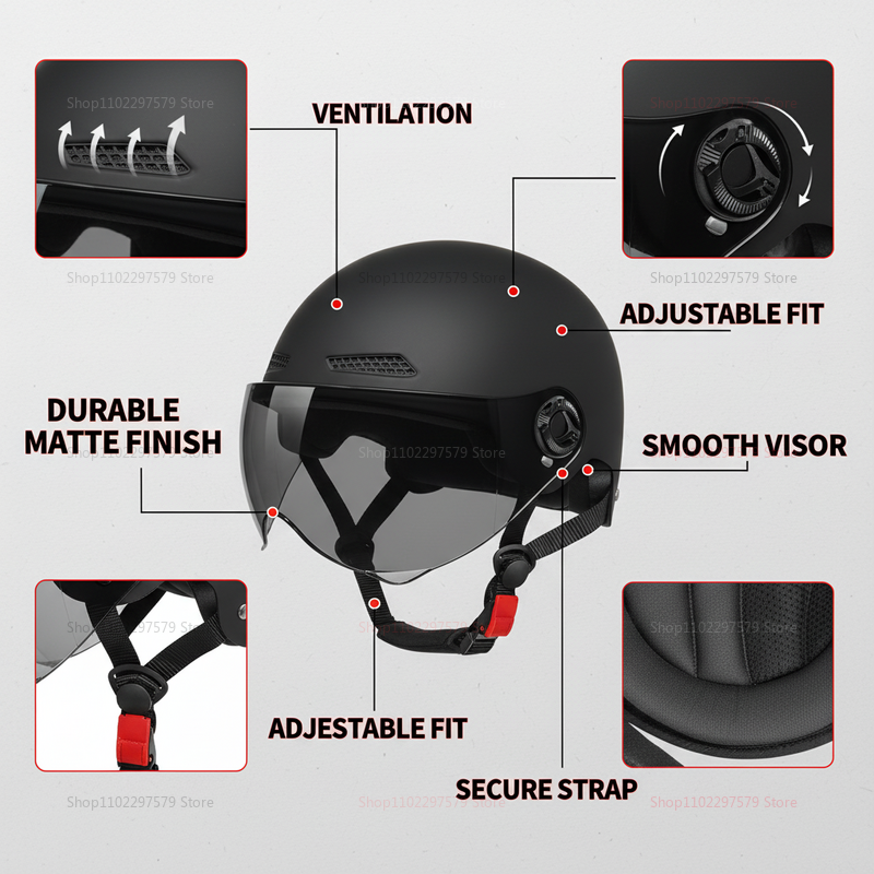 หมวกกันน็อคจักรยานไฟฟ้ารับรองม - Motorcycle Gear Urban บทวิจารณ์และราคา