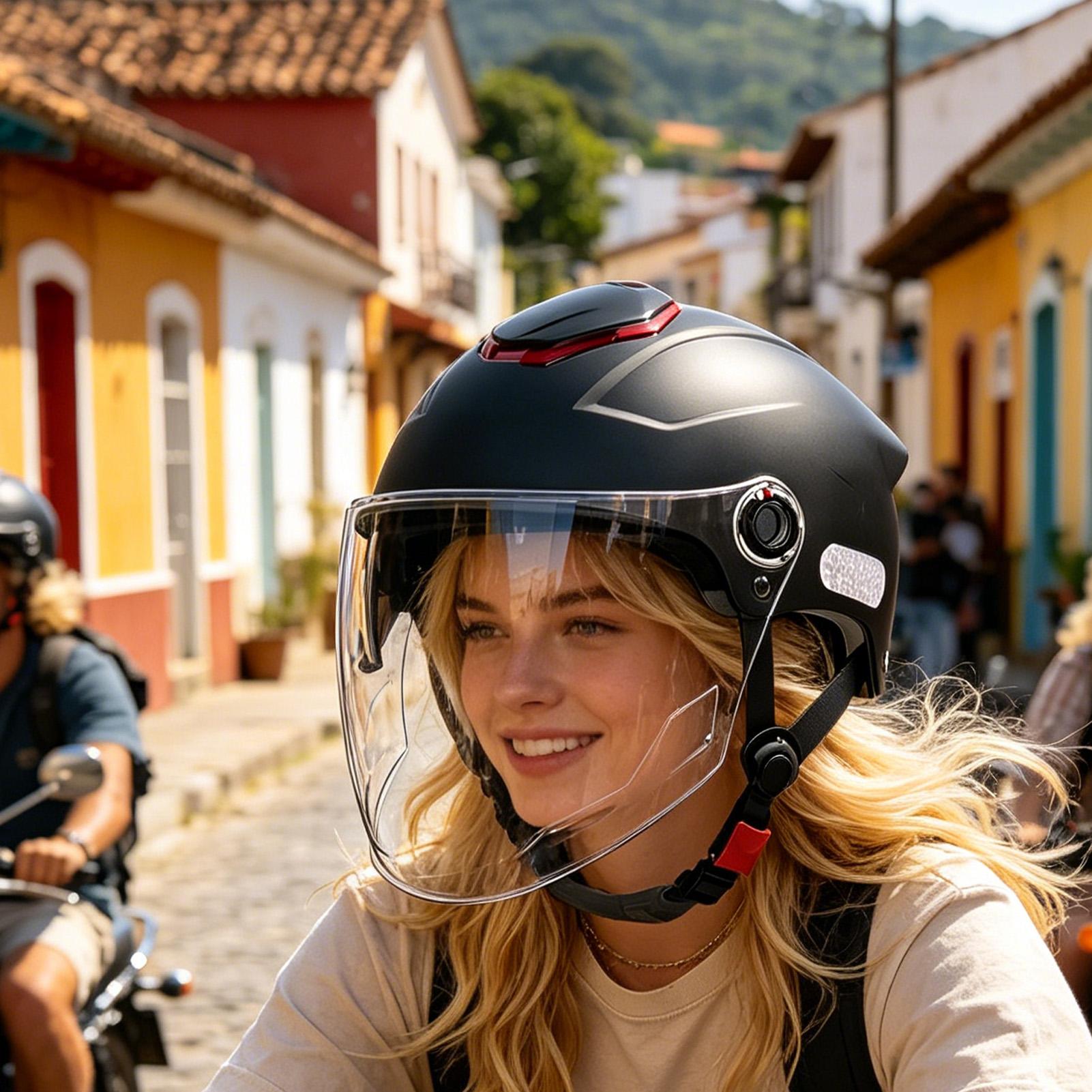 หมวกกันน็อคมอเตอร์ไซค์ ระบายอา - Motorcycle Gear Urban บทวิจารณ์และราคา