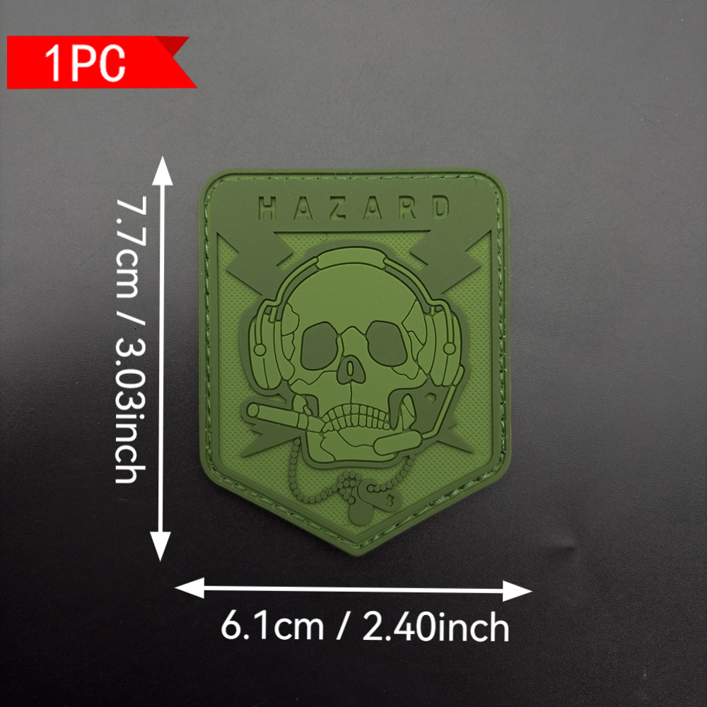 แผ่นแปะ PVC ลายหัวกะโหลกทหารสั - Motorcycle Gear Pattern บทวิจารณ์และราคา