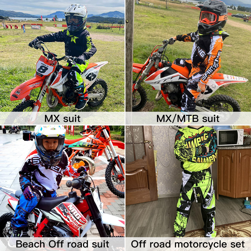 ชุดอุปกรณ์มอเตอร์ครอสสำหรับเด็ - Motorcycle Gear Kids บทวิจารณ์และราคา