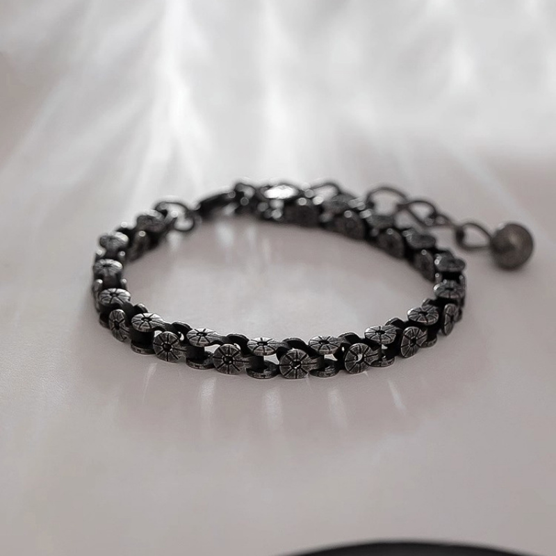 สร้อยข้อมือสแตนเลสสตีลสำหรับผู - Motorcycle Gear Pattern บทวิจารณ์และราคา