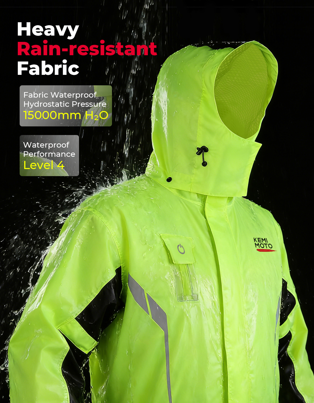 KEMIMOTO ชุดเสื้อกันฝนกันน้ำสำ - Motorcycle Gear Rain บทวิจารณ์และราคา