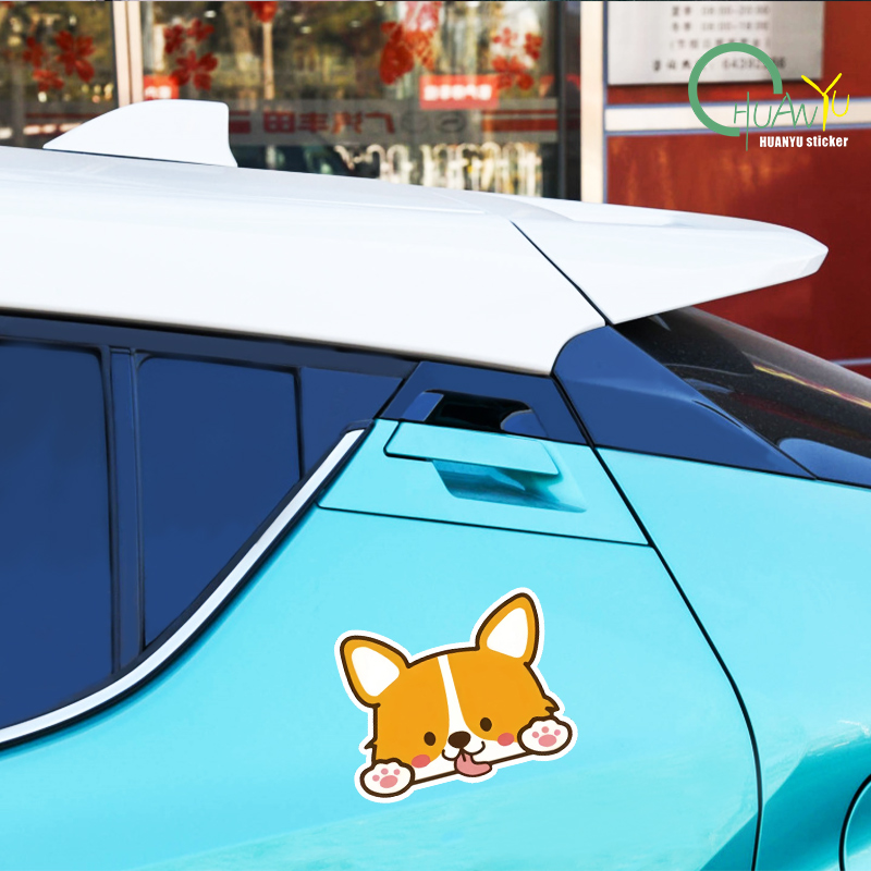 รถสติกเกอร์รถการ์ตูน Corgi สติ - Motorcycle Gear Helmets บทวิจารณ์และราคา