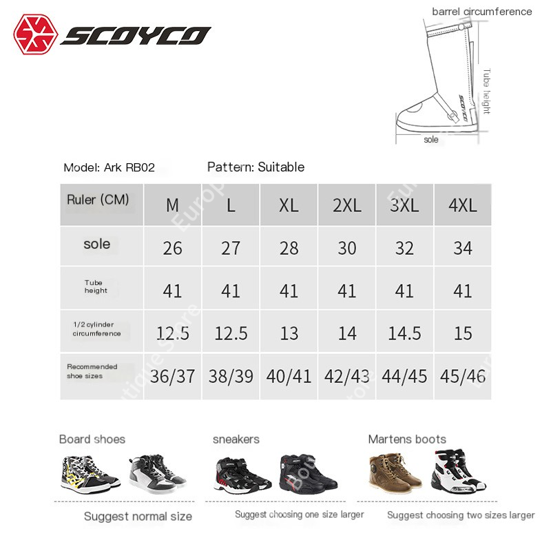 2026 ใหม่ SCOYCO ผ้าคลุมรองเท้ - Motorcycle Gear Rain บทวิจารณ์และราคา