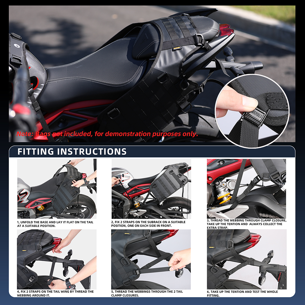 Rhinowalk ฐานกระเป๋าอานม้ามอเต - Tail Bag Rack บทวิจารณ์และราคา
