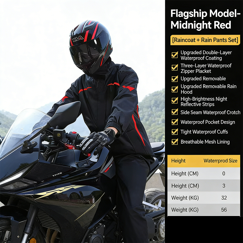 ชุดกันฝนสำหรับขี่มอเตอร์ไซค์ ช - Motorcycle Gear Rain บทวิจารณ์และราคา