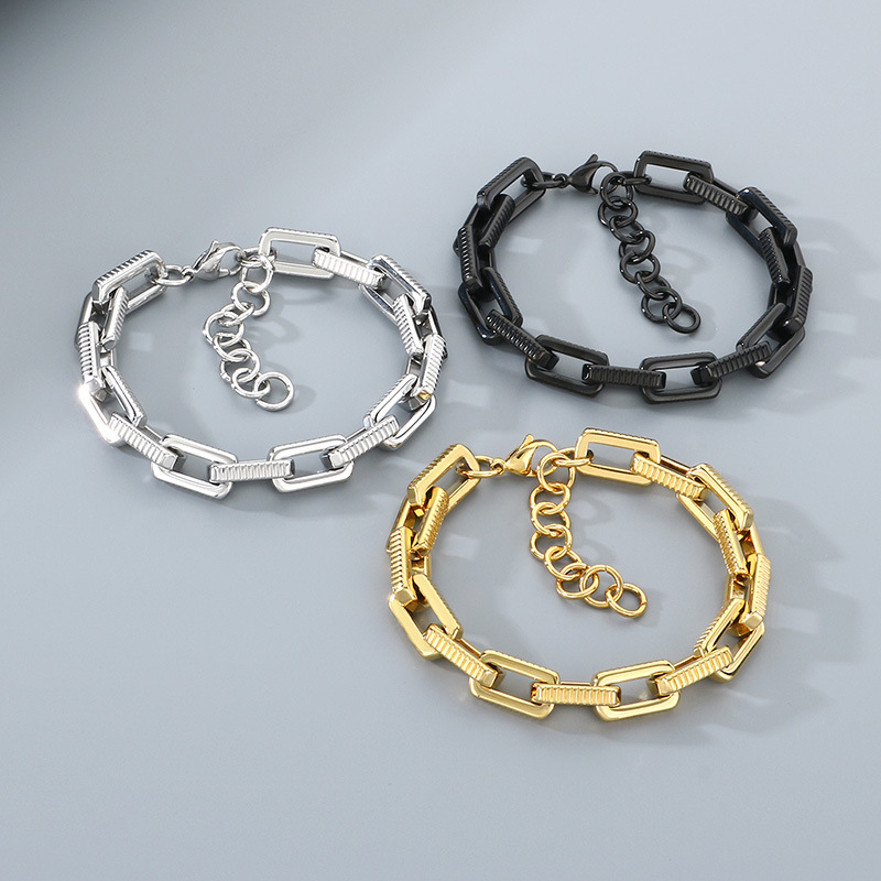 สร้อยข้อมือผู้ชายสแตนเลสสตีลลา - Motorcycle Gear Pattern บทวิจารณ์และราคา