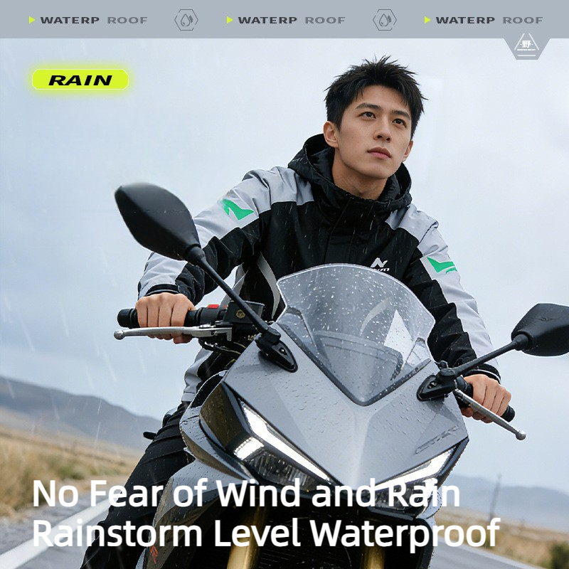 ชุดกันฝนสำหรับขี่มอเตอร์ไซค์ผู - Motorcycle Gear Rain บทวิจารณ์และราคา