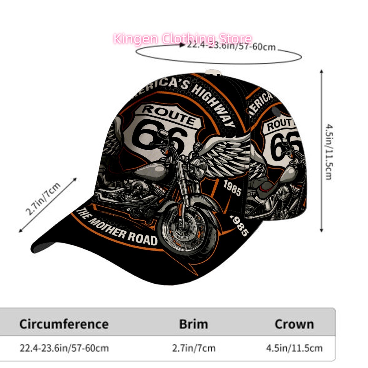 หมวกแก๊ปเบสบอลลายเรโทรสไตล์มอเ - Motorcycle Gear Pattern บทวิจารณ์และราคา