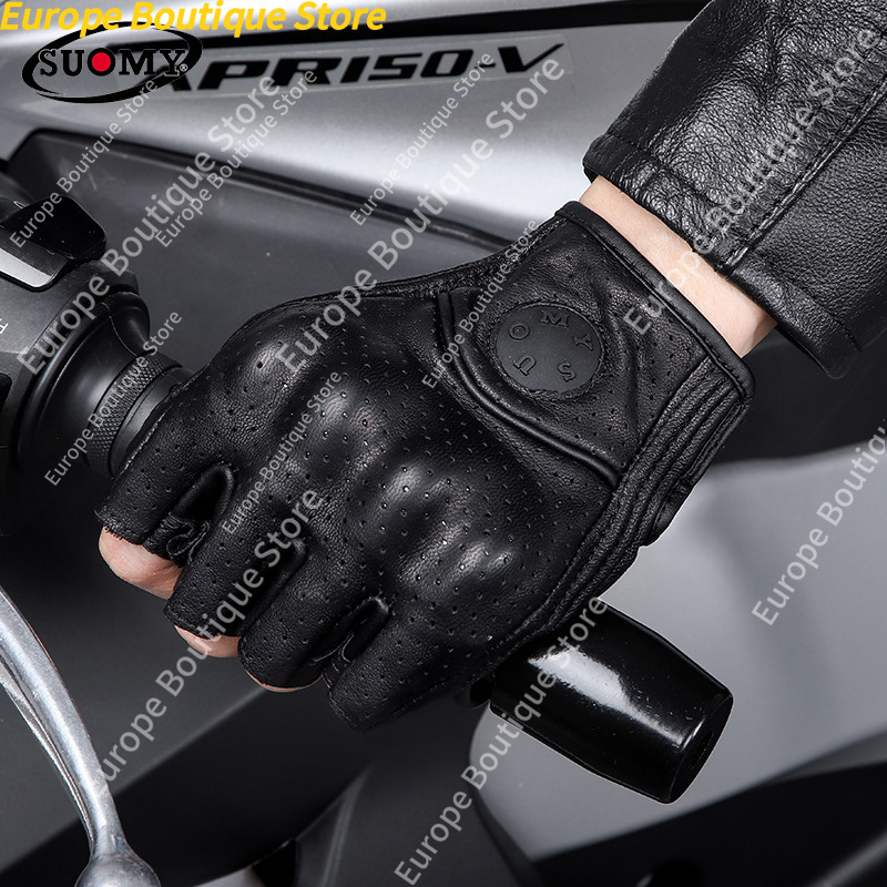 ถุงมือมอเตอร์ไซค์แบบครึ่งนิ้วห - Motorcycle Gear For Summer บทวิจารณ์และราคา
