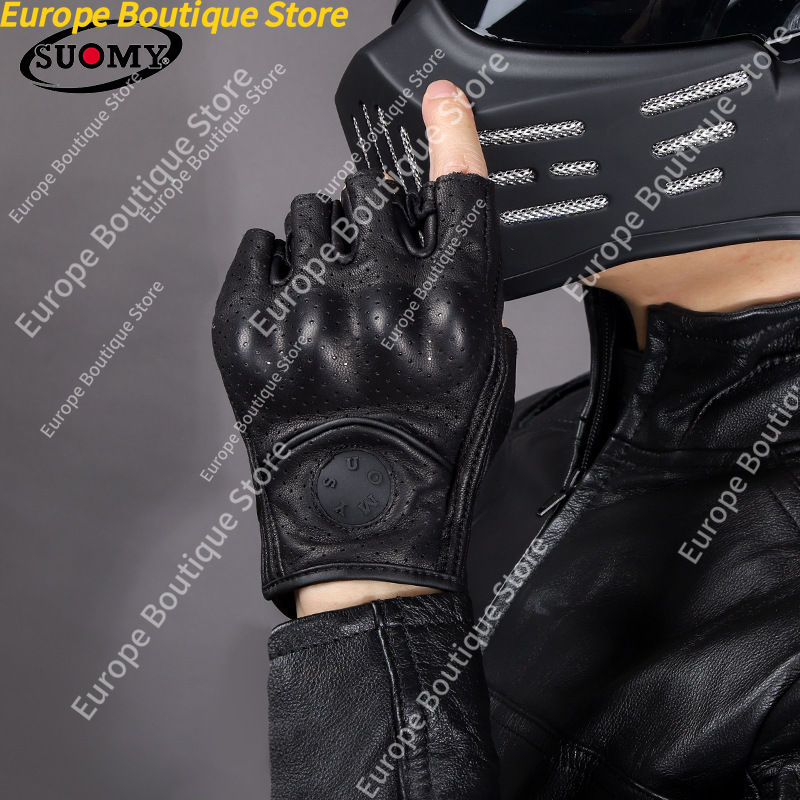 ถุงมือมอเตอร์ไซค์แบบครึ่งนิ้วห - Motorcycle Gear For Summer บทวิจารณ์และราคา